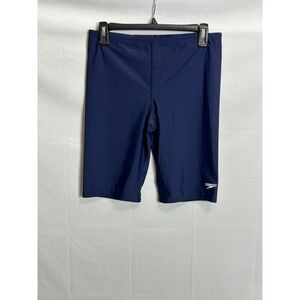 Speedo Mens PowerFLEX Eco Jammer Swimsuit Navy Blue 36 825764H Training Swimwear
